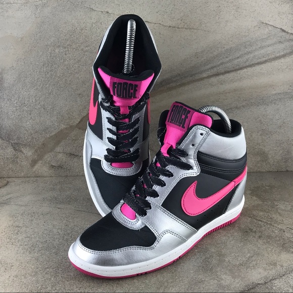 Nike Shoes - Nike Force Sky High Wedge Sneakers Size 8 EUC
